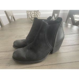 I.N.K. Made in Italy Black Leather Chelsea Ankle Boots Booties - Size 38 8